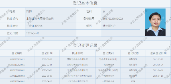 蜗牛配资 冯恂出任上海证券副总经理，或将分管资管业务